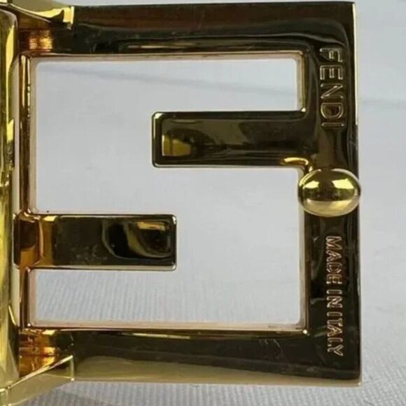 Fendi Unisex Reversible Black or Black Logo Leather Belt, Size 95 cm/37.5 in - Picture 9 of 13